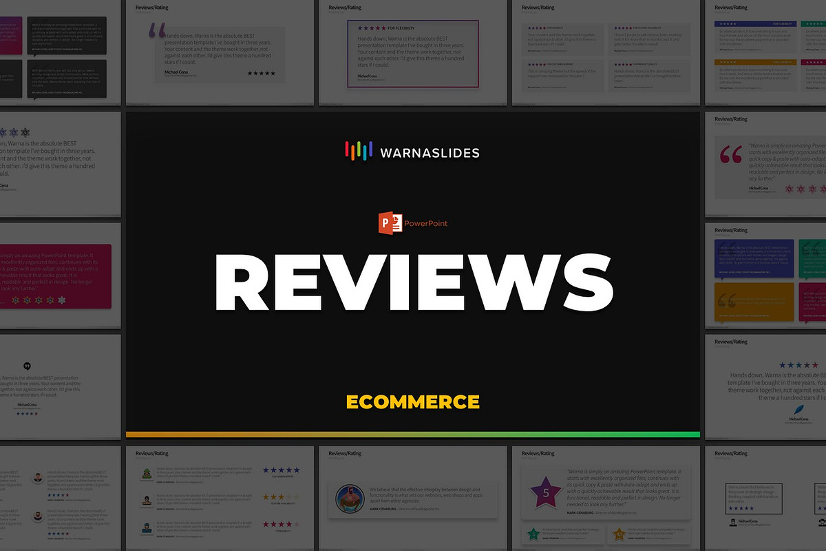 Review PowerPoint Templates, a Presentation Template by Warna Works (Photo 2 of 10)