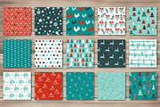 35 Merry Christmas patterns., a Pattern Graphic by Katya_lu (Thumbnail 2 of 6)