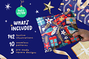 Merry & Bright Graphic Collection, a Seasonal Illustration by rouxsupplyco (Thumbnail 2 of 11)