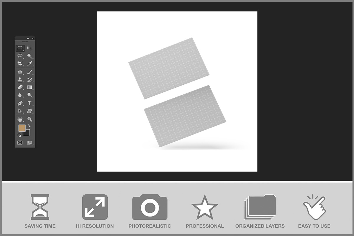 Clean Card Mockup, an Advertising Mockup by Bruno's Shop (Photo 2 of 3)