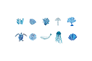 Mar Collection, a Pattern Graphic by ElicoelhoDesign Shop (Thumbnail 9 of 9)