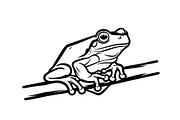 Frog Silhouette Vector Bundle, an Illustration by jahid234 (Thumbnail 44 of 46)