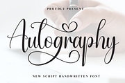 Autography | Script Font, a Handwritten Font by Scratchones (Thumbnail 1 of 9)