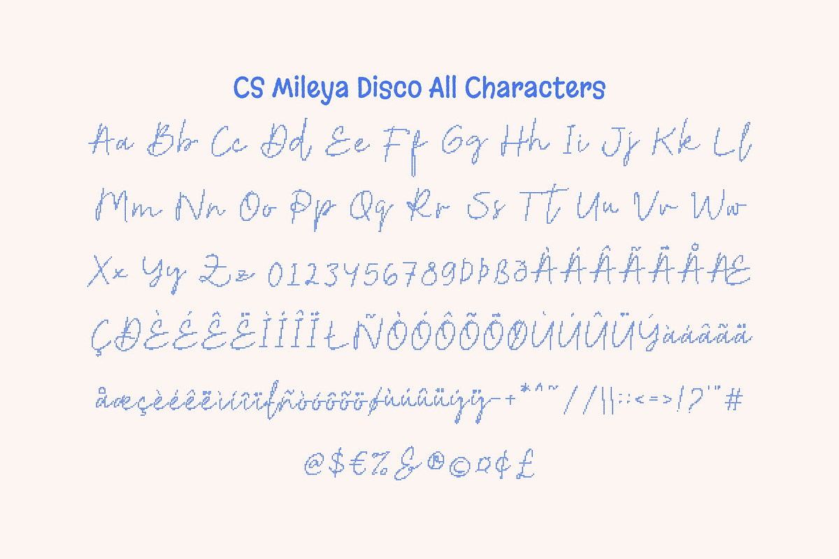 CS Mileya Disco, a Script Font by Craft Supply Co. (Photo 8 of 8)