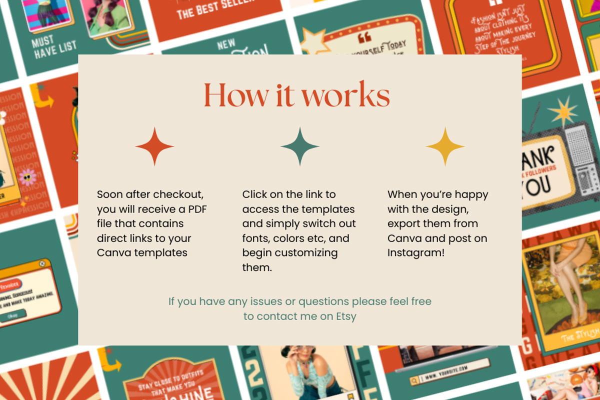 270 Retro Instagram Templates, a Templates & Theme by judayartworks (Photo 7 of 7)