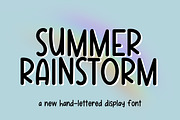 Summer Rainstorm, a Handwritten Font by Jande Summer (Thumbnail 5 of 7)