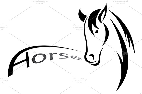 Vector Of A Horse Design.