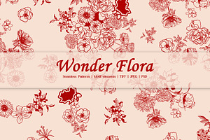 Wonder Flora Print & Pattern, a Pattern Graphic by GND ART STUDIO