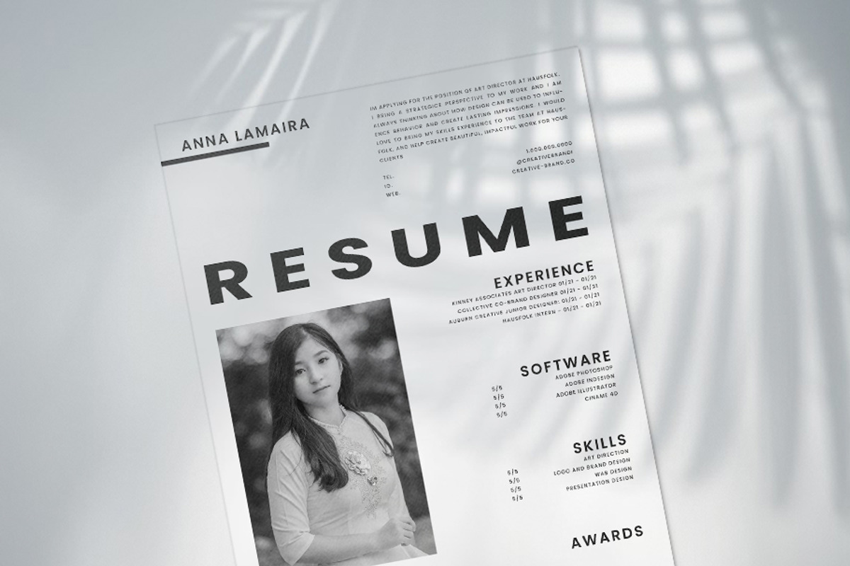 resume template kit, a Resume Template by design_mong (Photo 2 of 2)