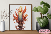 Elemental Witches Collection Clipart, a Person Illustration by Watercolor Digital (Thumbnail 8 of 9)