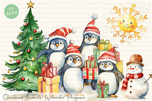 Christmas Animals: Penguins