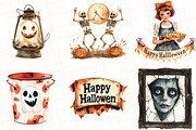 Vintage Halloween Décor Clipart, an Illustration by OK Design (Thumbnail 2 of 5)