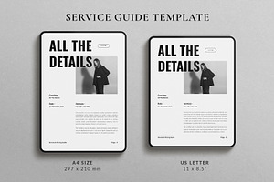 Services Guide Design Template