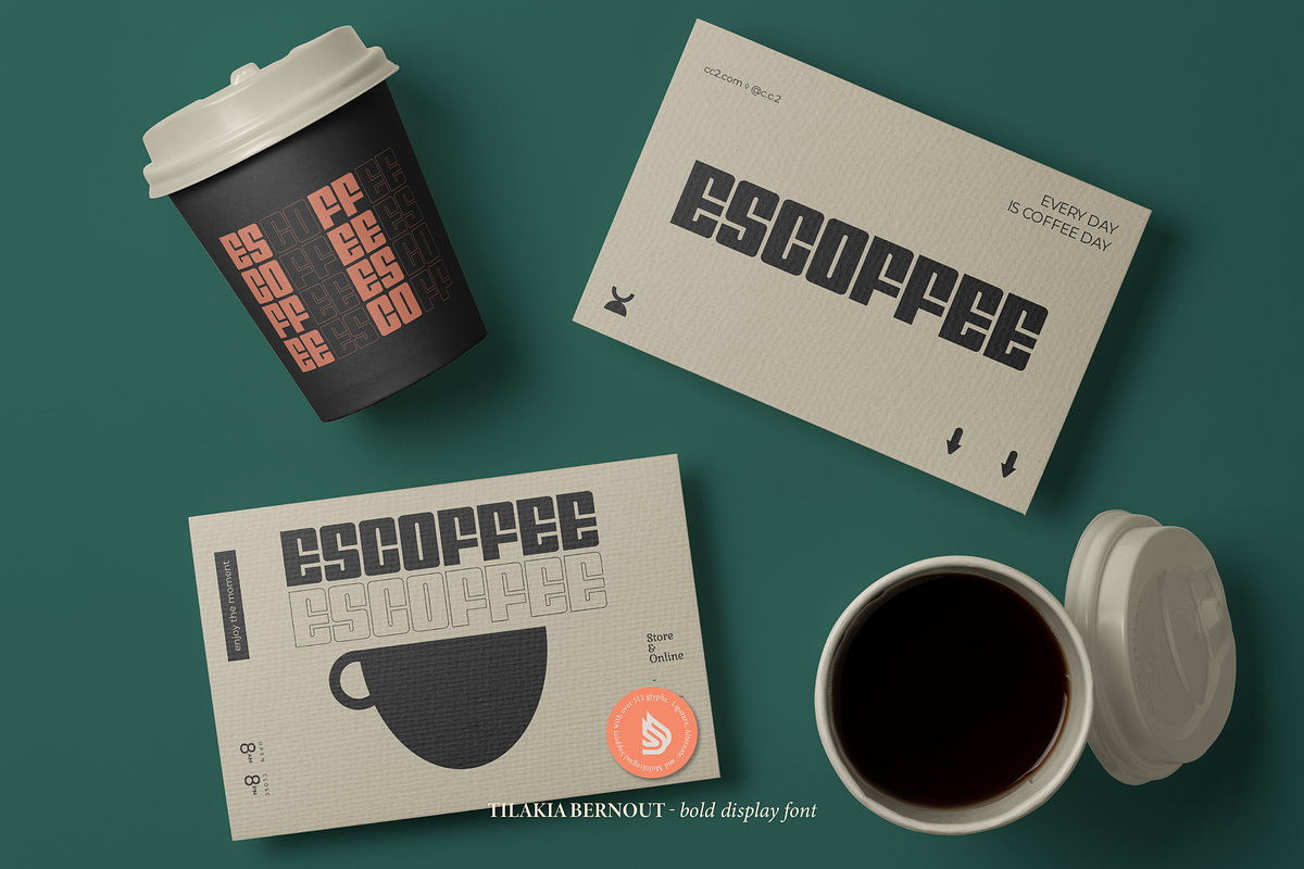 Tilakia Bernout | Bold Display Font, a Sans Serif Font by Denustudios (Photo 11 of 15)