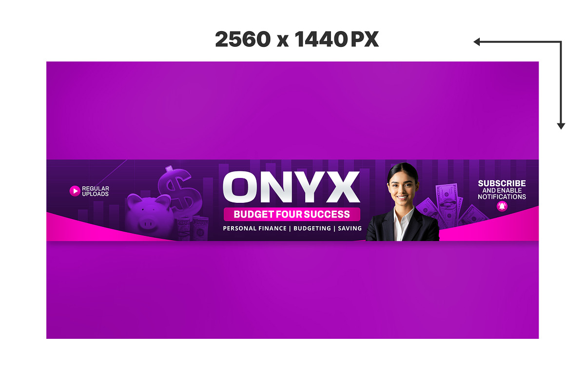 Finance YouTube Banner Template, a Social Media Template by Vaughn Studios (Photo 2 of 5)