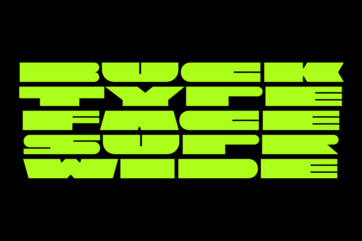 Buck Heavy, a Font by Here  FF (Photo 1 of 20)