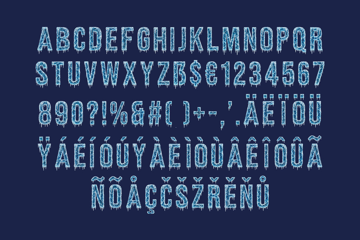 Polar Icicle Font, a Sans Serif Font by Handmadefont (Photo 2 of 15)