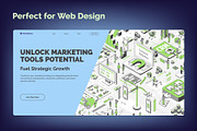 Growth Marketing  3d Isometric View, an Object Graphic by 35lab (Thumbnail 6 of 6)