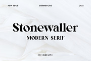 Stonewaller Modern Serif Font, a Serif Font by UICreative (Thumbnail 1 of 12)