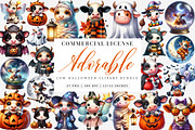 Adorable Cow Halloween PNG, an Illustration by SinaCreation (Thumbnail 1 of 7)