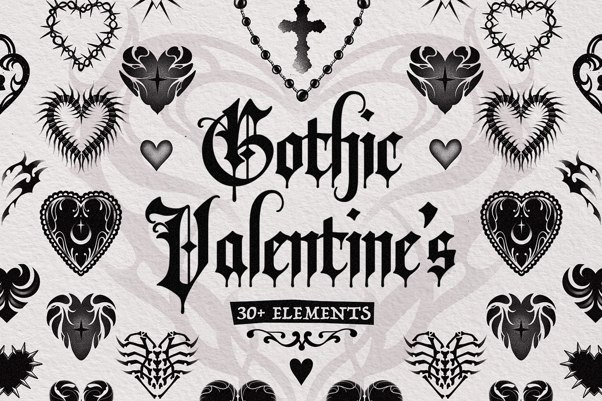 Gothic Valentine's, an Object Graphic by Vicccky (Photo 1 of 8)