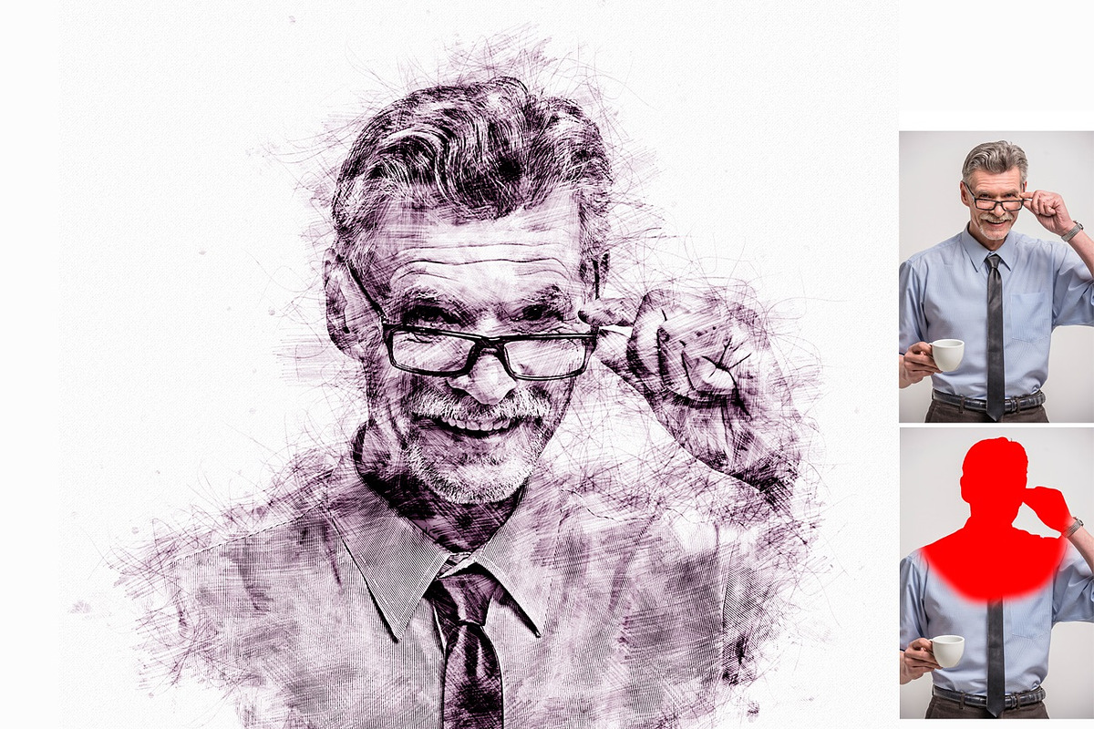 Artistic Pencil Sketch PS Action, an Action Add-On by MRI STUDIO (Photo 10 of 14)