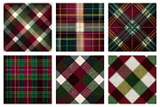 Burgundy Green Plaid Pattern, an Illustration by Dream Creation (Thumbnail 4 of 6)
