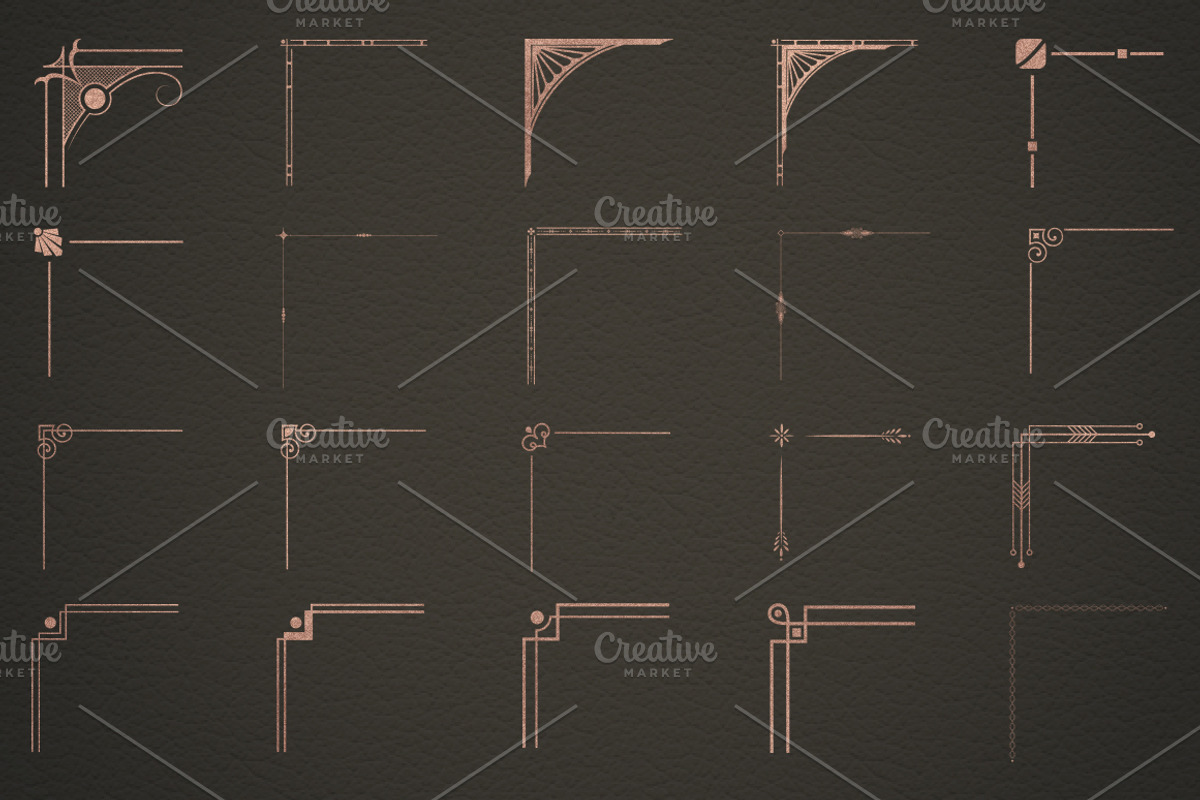 Corner Border Elements Bundle, an Object Graphic by Dandylyon Designs (Photo 2 of 12)