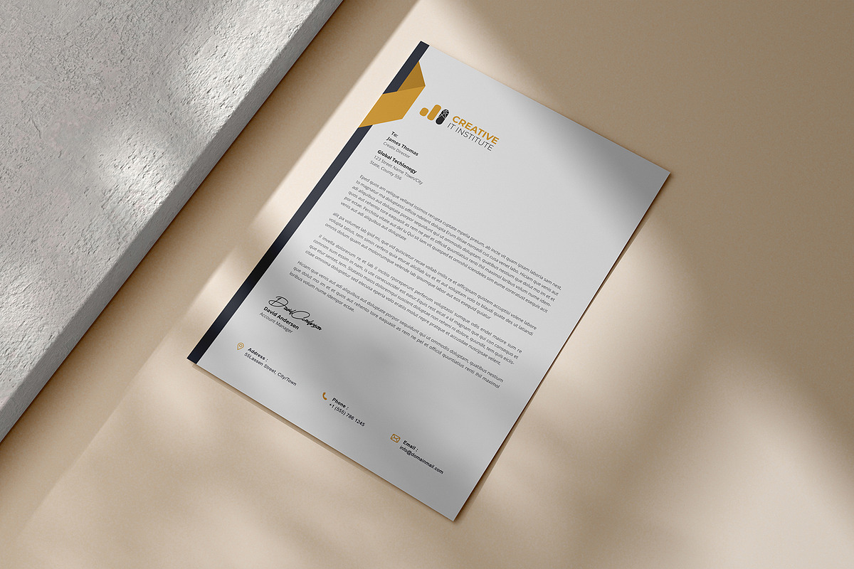 Letterhead, a Stationery Template by DesignDevisers (Photo 6 of 10)