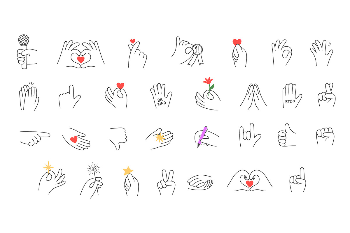 Social Emotions & Gestures, an Object Illustration by yarynabo (Photo 4 of 12)