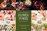 FLOWER POWER Graphics Biggest Bundle, an Object Graphic by Eclectic Anthology (Thumbnail 6 of 6)