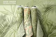 Sage-green foliage pattern, a Pattern Graphic by ANAKOTO (Thumbnail 10 of 13)