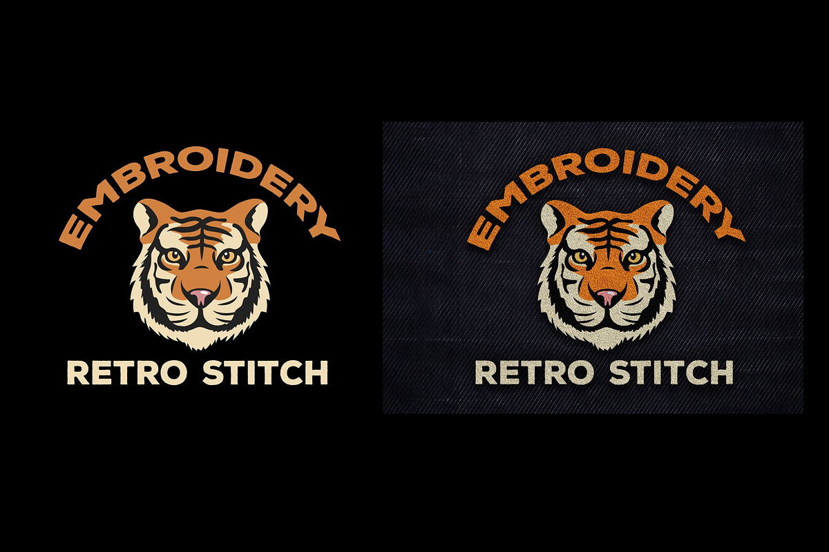 Retro Stitch Embroidery Mockup, a Layer Style Add-On by studiogstock (Photo 3 of 3)