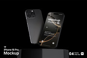 iPhone 16 Pro Mockup Bundle Set, an iPhone Mockup by Rielismee (Thumbnail 1 of 5)