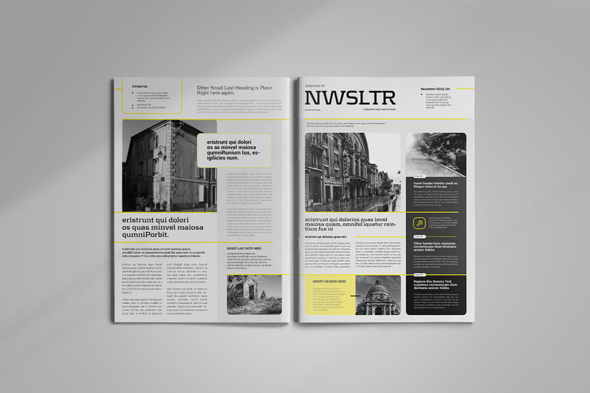 Newsletter Template, a Brochure Template by spidergraph (Photo 7 of 8)