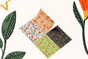 Sunset Wildflowers Patterns, a Pattern Graphic by lilovwishes (Thumbnail 4 of 5)