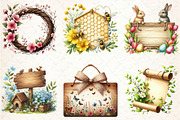 Spring Sign Board Sublimation Clipar, a Seasonal Illustration by Rose Art (Thumbnail 4 of 4)