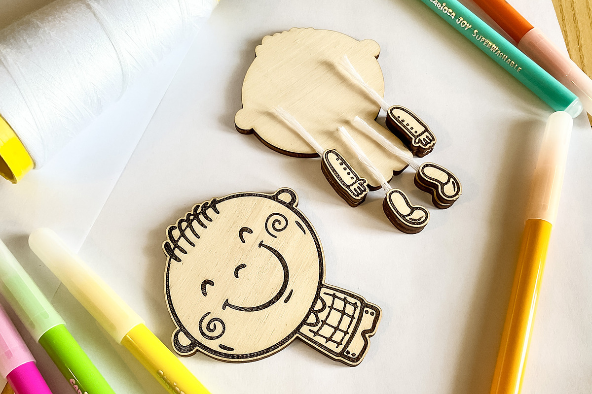 Movable Doll SVG for Laser Cutting, an Object Graphic by Bubert Art (Photo 5 of 8)
