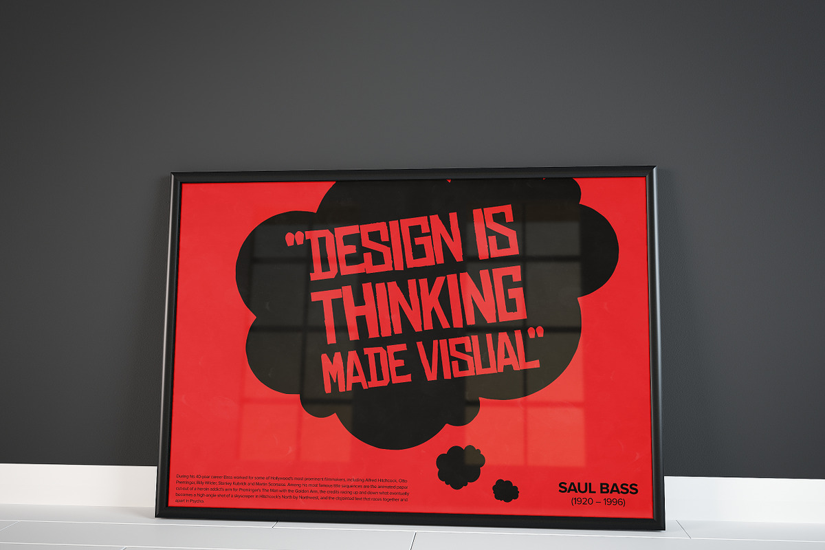 REALISTIC POSTER FRAME MOCKUPS, a Print Template by Franklin Design (Photo 5 of 5)