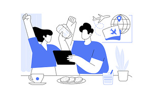Buying tickets isolated cartoon, a Person Illustration by Visual Generation