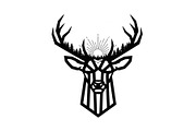 Artistic Geometric Deer Head Bundle, an Illustration by yasushie (Thumbnail 14 of 31)