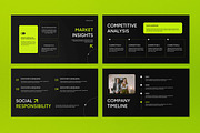 Black Company Profile Google Slide, a Presentation Template by graphicook (Thumbnail 4 of 5)