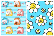 Cute kawaii pattern bundle, a Pattern Graphic by Slavko Kahovsky (Thumbnail 6 of 9)