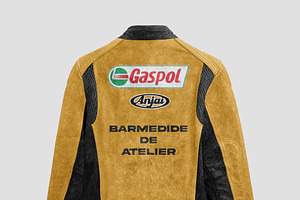 MOCKUP RACING JACKET LEATHER VINTAGE