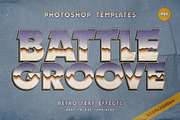 Retro Sci-Fi Metal Text Effects, a Layer Style Add-On by Andrew Skoch Design (Thumbnail 7 of 9)