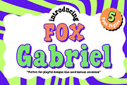 Fox Gabriel : 5 Font Styles, a Symbol Font by Fox7 By Rattana (Thumbnail 1 of 14)