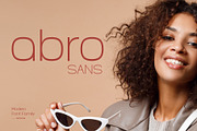 Abro Sans Modern Font Family 60% OFF, a Sans Serif Font by afahmy (Thumbnail 1 of 8)