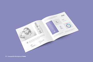 Square Brochure / Magazine Mockup