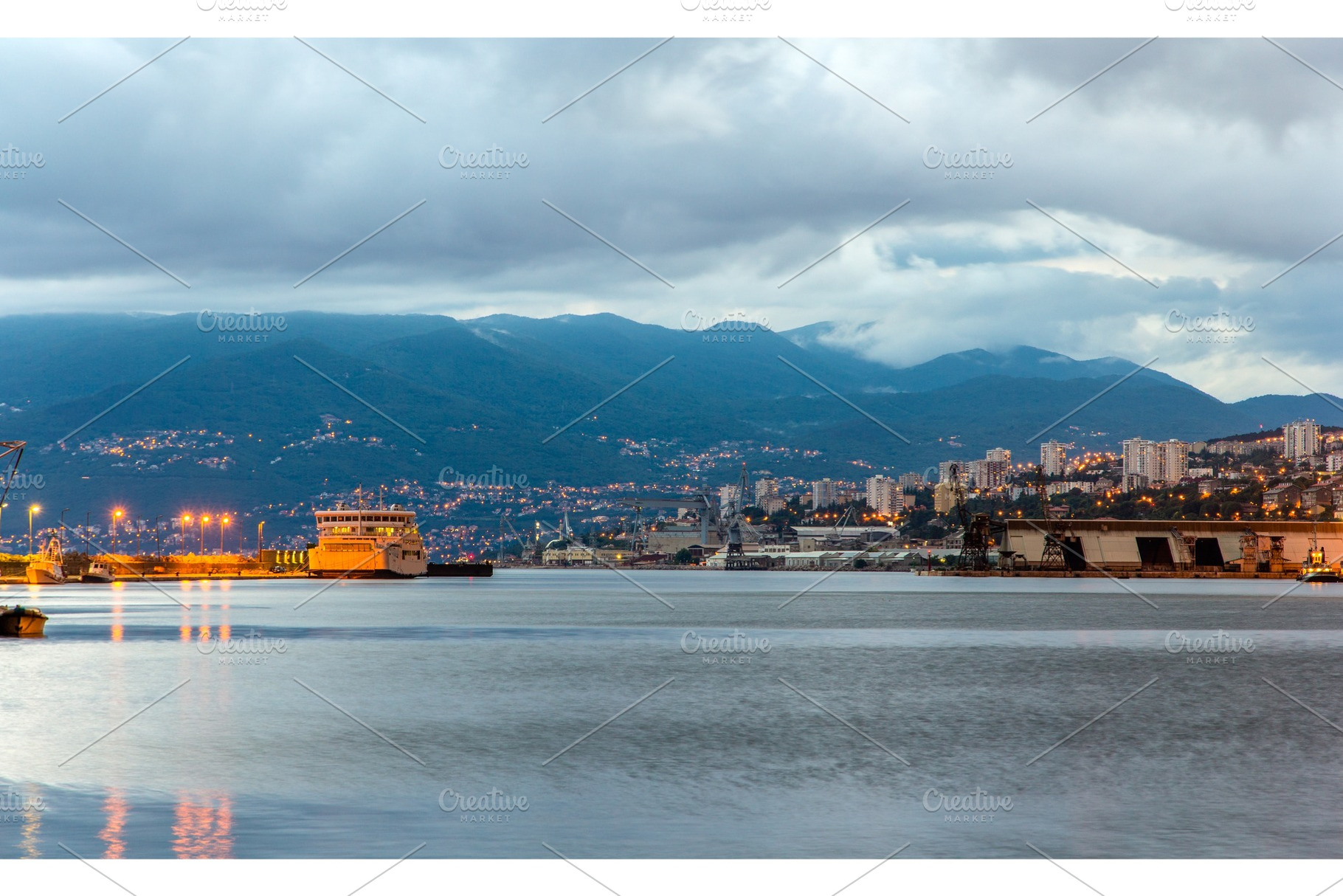 Mountains near Rijeka city in Croatia, a Transportation Photo by Leonid Andronov