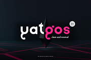 Yatgos - Clean & Minimal Font, a Sans Serif Font by QR Design Studio (Thumbnail 1 of 7)
